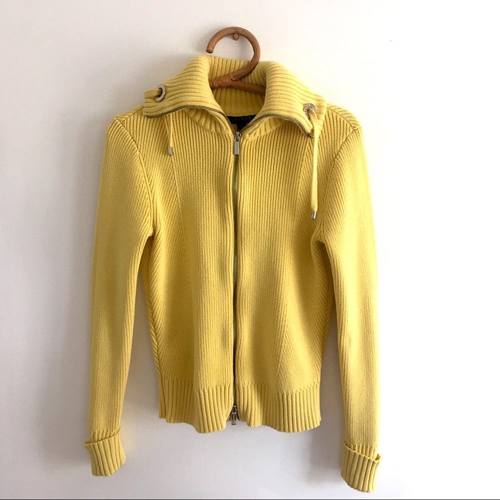 Ralph Lauren Ribbed Cowlneck Sweater/Jacket